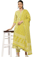 Bandhani Yoke Design Empire Gotta Patti Cotton suit