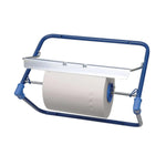 Putztuchabroller (aus Metall) für Wandmontage blau