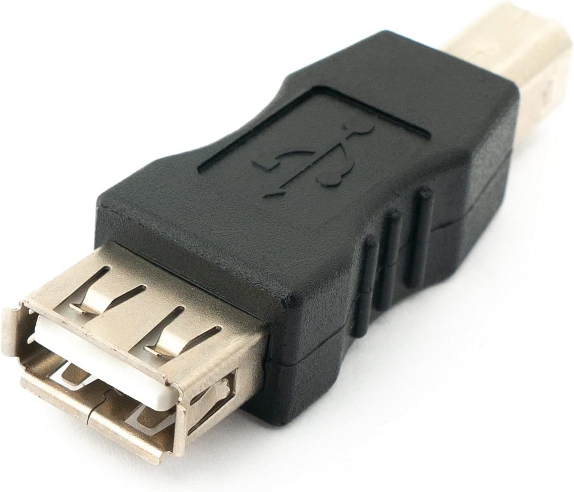 USB Typ A Buchse auf USB Typ B Stecker Adapterkabel Adapterstecker Adapter | System-S