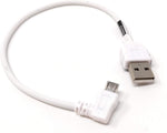 Micro USB 2.0 Kabel 20 cm 90 ° Links Gewinkelt | System-S