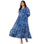 Women's Tiered & Smocked Plus Size Maxi Dress in Berlin