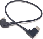 Micro-USB auf USB-C Winkelkabel 30 cm für Bosch Intuvia E-Bike-Display | SYSTEM-S