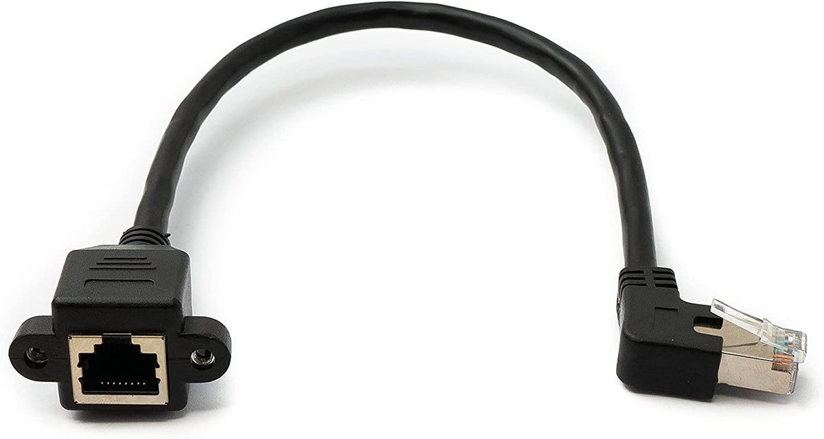 USB 2.0 Kabel 100 cm Typ A Stecker zu Mini B Stecker Spirale Winkel in Schwarz | System-S