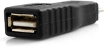 Micro USB Stecker zu USB Typ A Eingang OTG On The Go Host Konverter Adapter Kabel | System-S