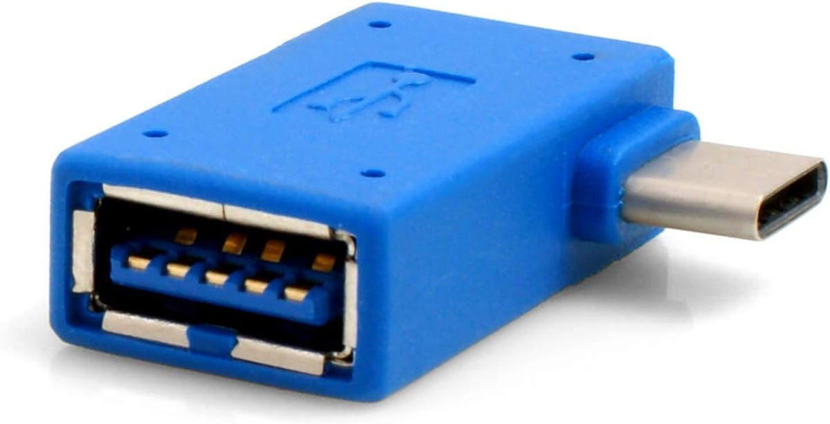 OTG On the Go Host Adapter USB Typ C 3.1 gewinkelt auf 3.0 Typ A | System-S