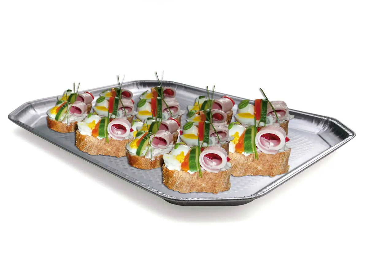 Catering-Platte (ALU) eckig 37,5 x 28 cm
