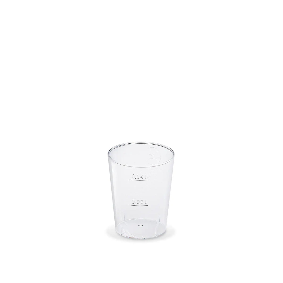 Schnapsglas (PS) Ø43mm 2cl/4cl – 10 Stück