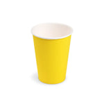 Pappbecher (FSC Mix/PE) gelb Ø74mm 240ml