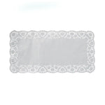 Deko-Tortenspitze (PAP) eckig weiß 38 x 25 cm – 6 Stück
