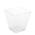 Fingerfood-Becher (PS) eckig glasklar 72 x 72 x 72 mm 230ml