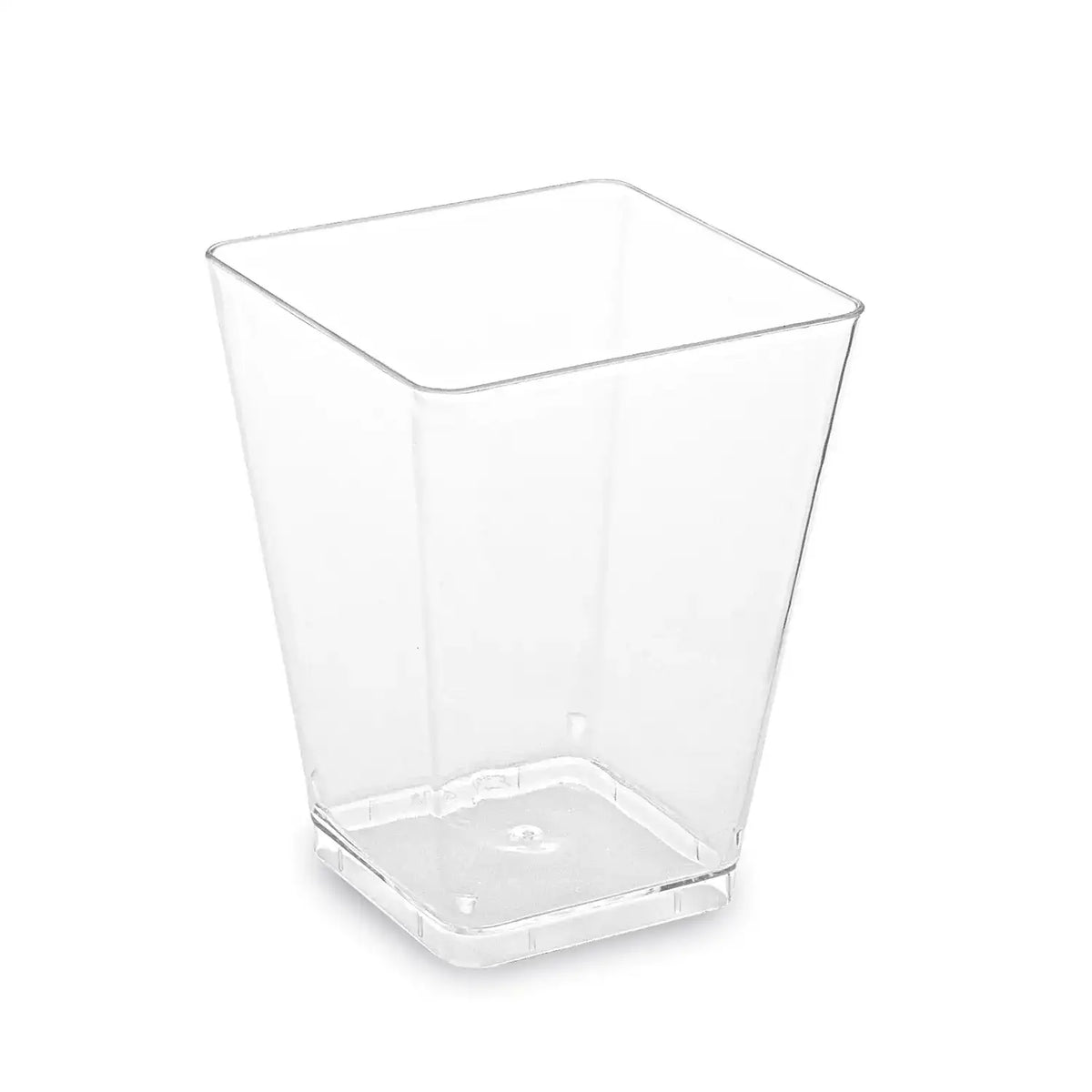 Fingerfood-Becher (PS) eckig glasklar 58 x 58 x 76 mm 160ml