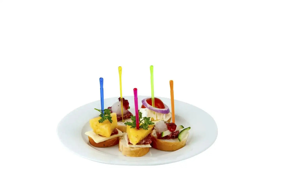 Kunststoff-Picker (PS) Party bunt gemischt 9cm – 1000 Stück