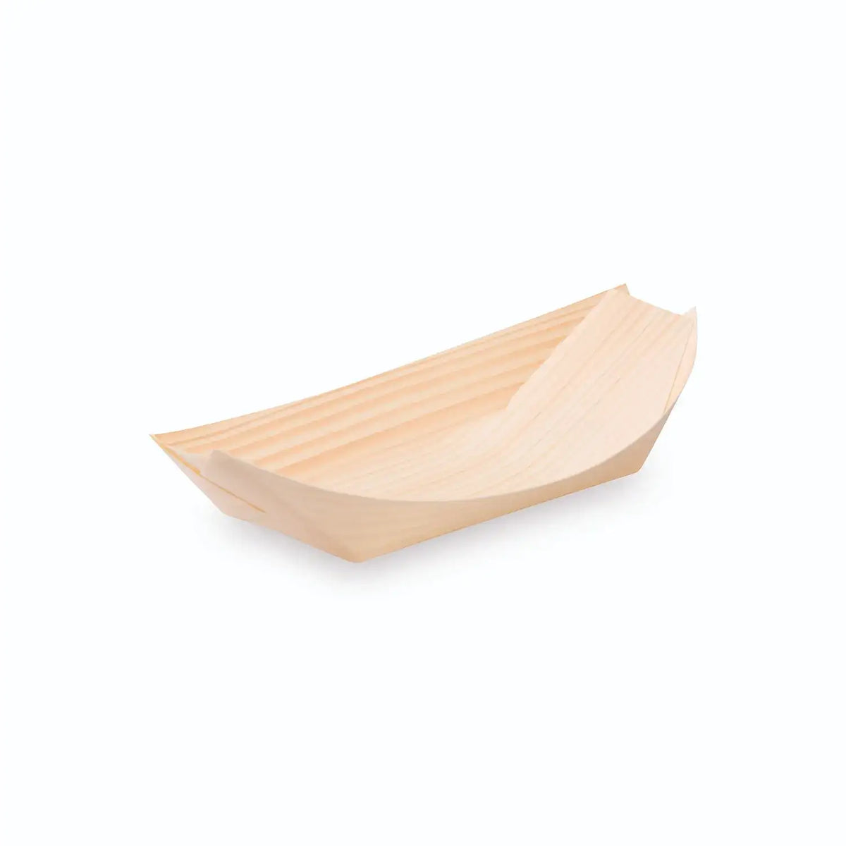 Fingerfood-Schale (aus Holz FSC 100%) Schiffchen 16,5 x 8,5 cm
