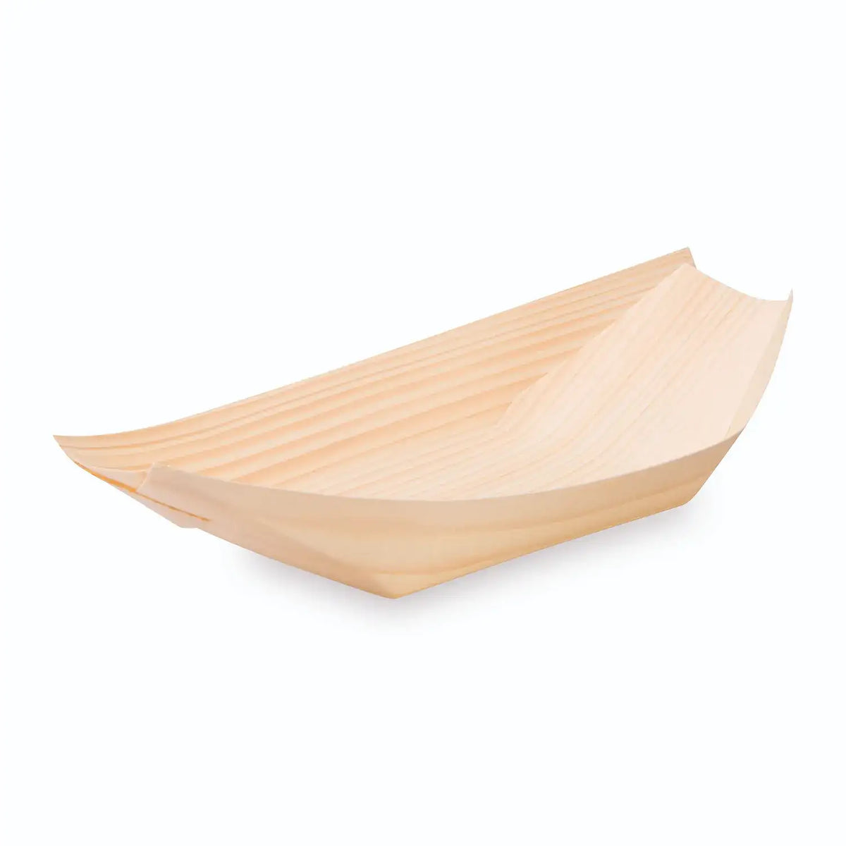Fingerfood-Schale (aus Holz FSC 100%) Schiffchen 21,5 x 11 cm