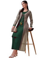 Silk Blend Kurta Palazzo Ethnic Jacket Set In Germany
