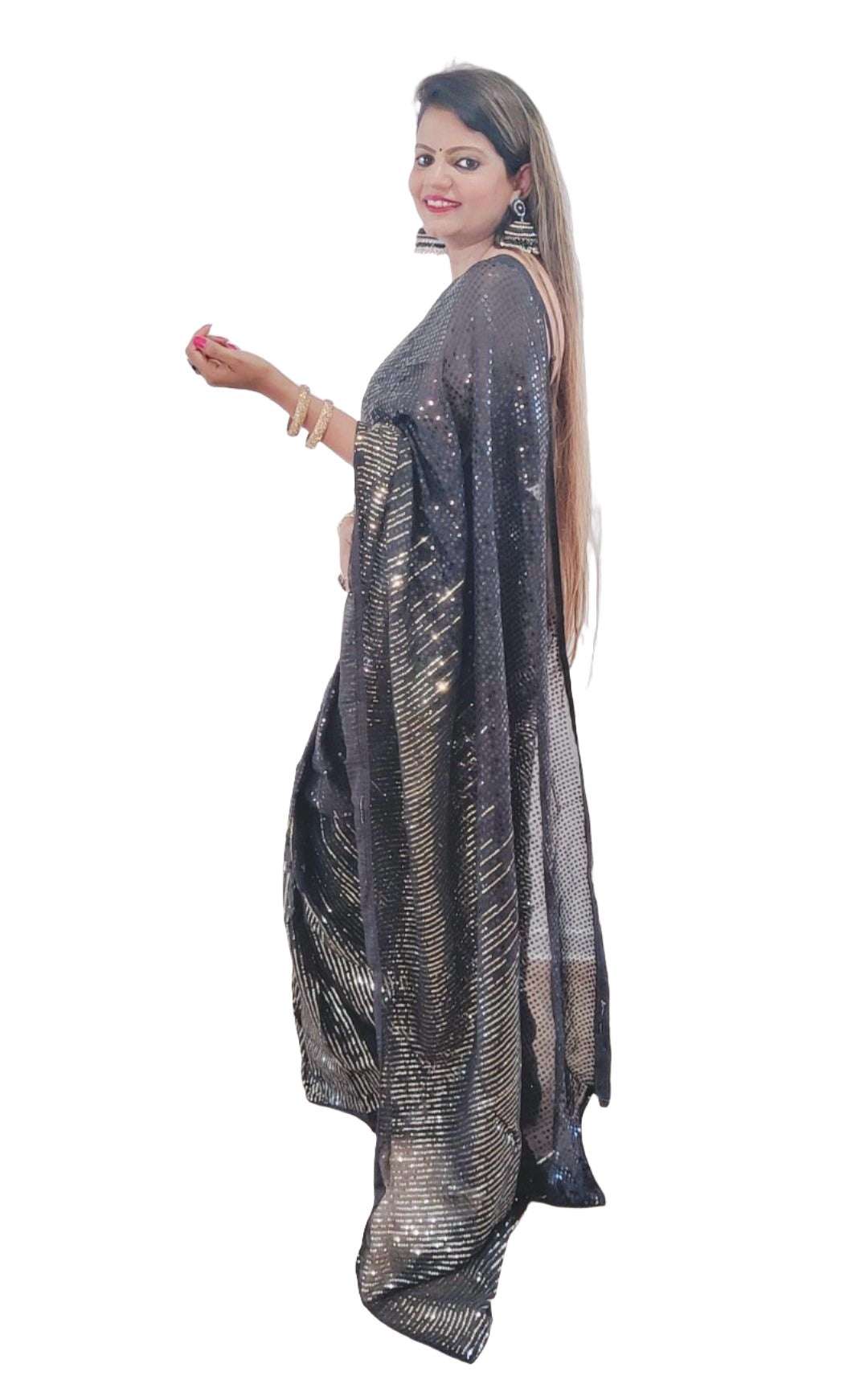Sequence Georgette Saree
