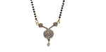 Stylish Pendant Necklace Black Beads Mangalsutra For Women With Extendable Chain