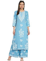 Kurta with Palazzos having Floral Prints