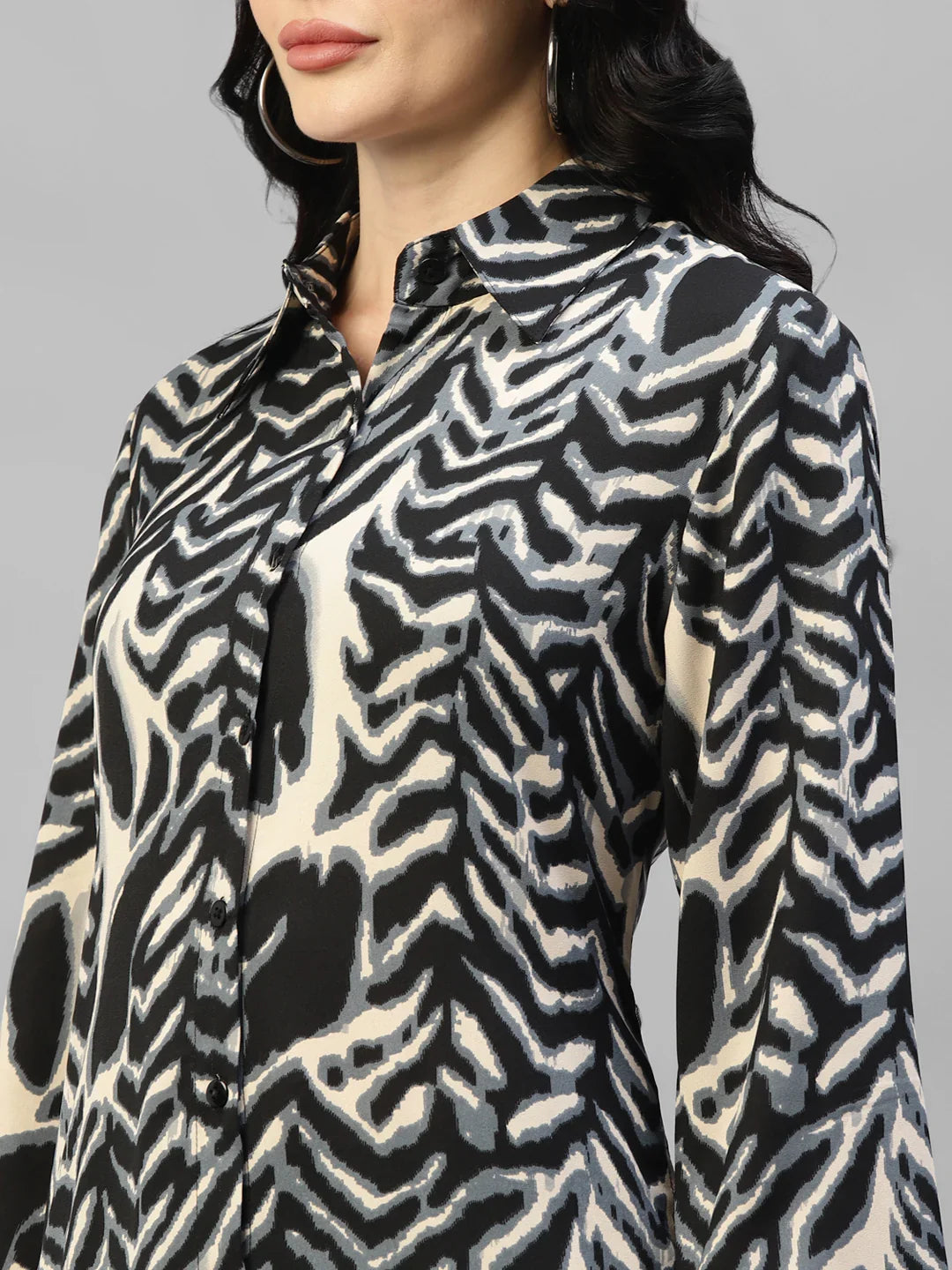 Animal Printed Summer Cool Women's Shirt Dress in Germany