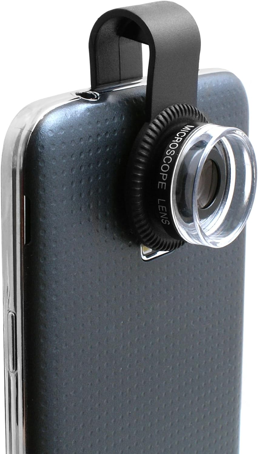 Universal Clip-on 30x Mikroskop Linse Objektiv für Smartphone Tablet PC | System-S