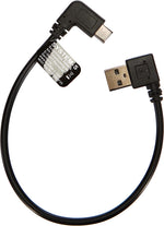 USB-C auf USB-A Winkelkabel 27 cm, beidseitig 90° abgewinkelt | SYSTEM-S