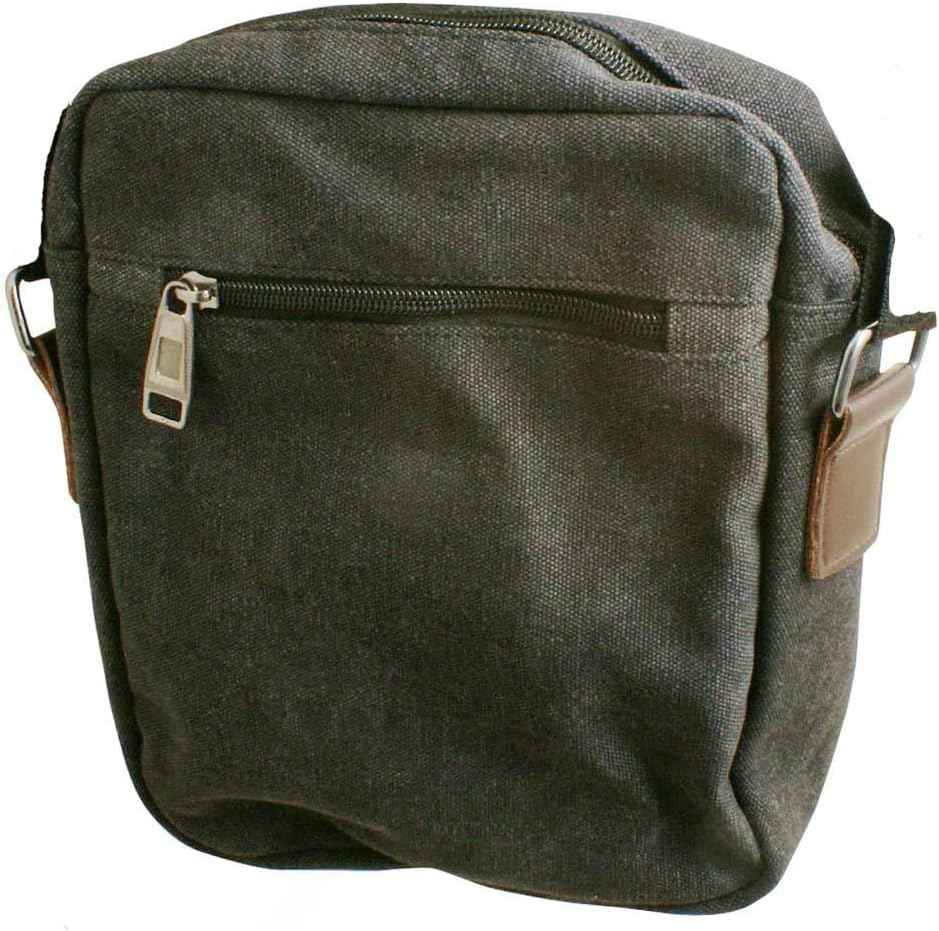 Universal Schultertasche mit 5 Fächern Umhängetasche 24 cm, Schwarz | System-S