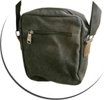 Universal Schultertasche mit 5 Fächern Umhängetasche 24 cm, Schwarz | System-S