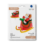 46"/117cm 3D Folienballon Weihnachtsmann Schlitten Namma Markt
