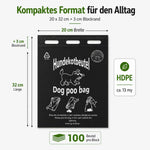 Hundekotbeutel 20x32+3cm - Im Block zu je 100 Stück