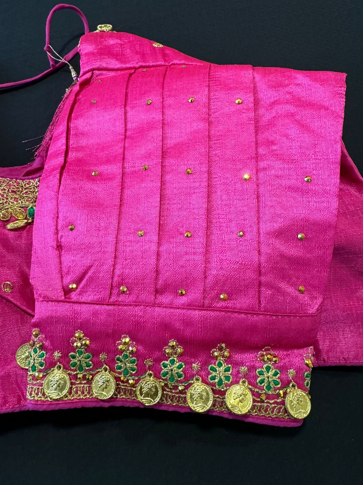 Silk Temple Coin Blouse