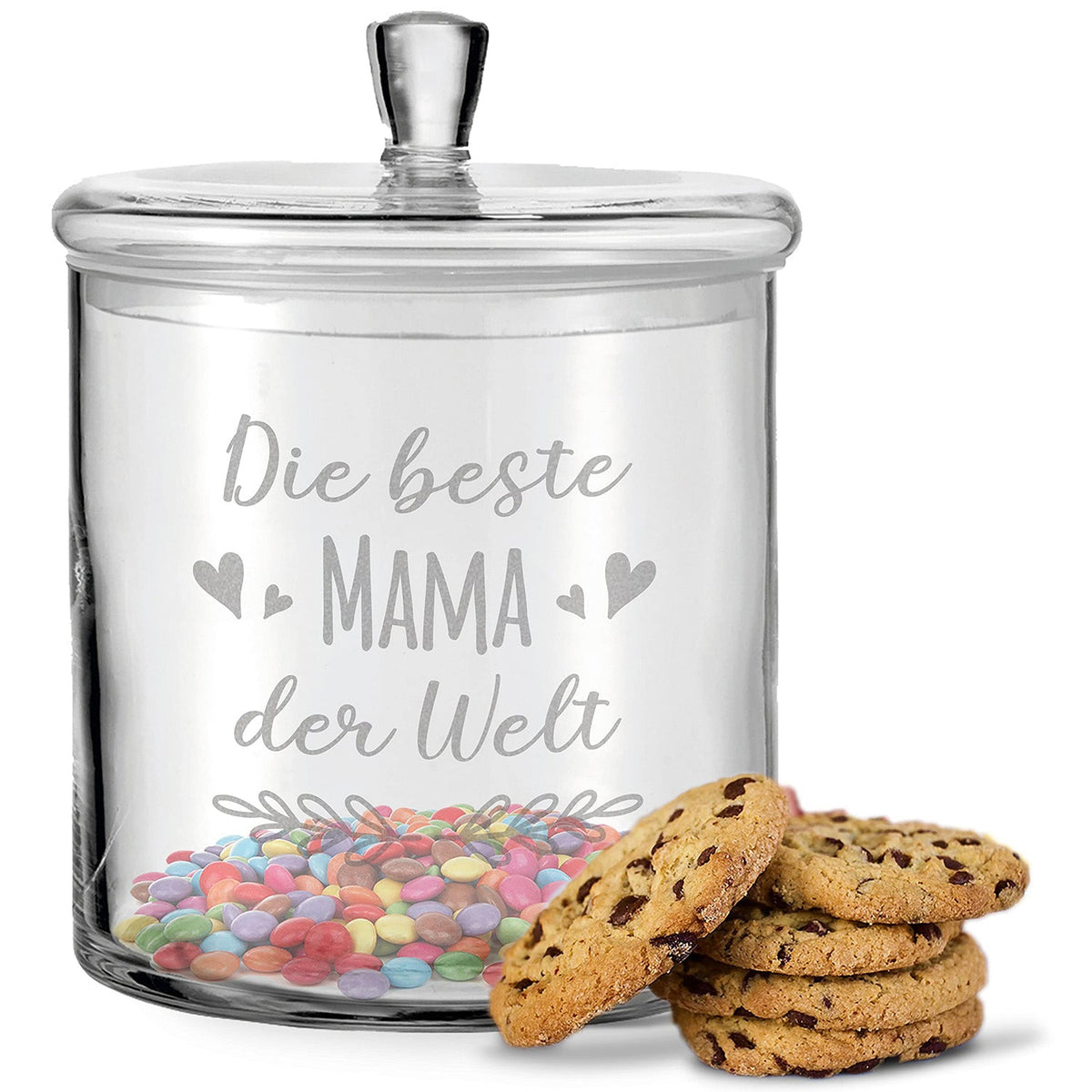 Leonardo Keksglas mit Gravur "Beste Mama der Welt"