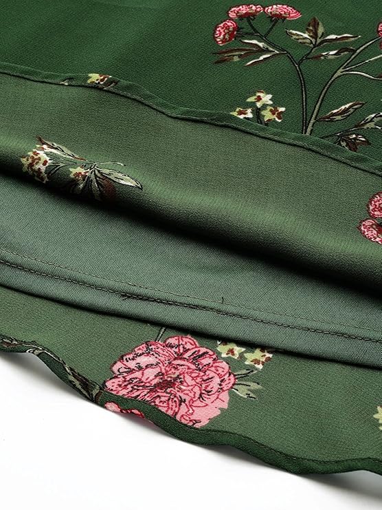 Georgette Casual Floral Printed Dress in Germany
