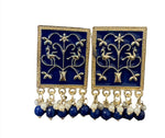 Trendy Fancy Square Meena Tops For Girls & Women Alloy Stud Earring