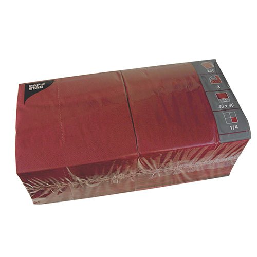 PAPSTAR 250 Servietten, 3-lagig 1/4-Falz