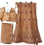 Complete Stitched Embroidered Lehenga Choli In Germany (Peach)/Bridal Lehenga In Berlin