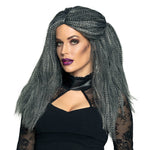 Halloween Perücke Damen "Hexe Griselda" | Grau