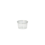 Starpak 50 Portionsbecher, PP rund 30 ml Ø 4,6 cm · 2,8 cm transparent | Folie (50 Stück)