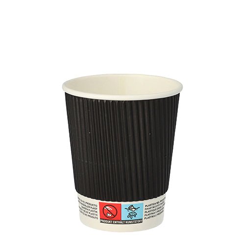 Starpak 25 Trinkbecher, Pappe "To Go" Ripple Wall