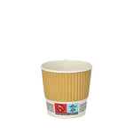 PAPSTAR 25 Trinkbecher, Pappe "To Go" Ripple Wall