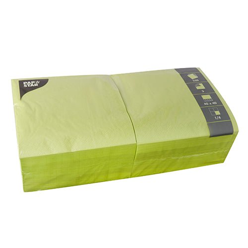 PAPSTAR 250 Servietten, 3-lagig 1/4-Falz
