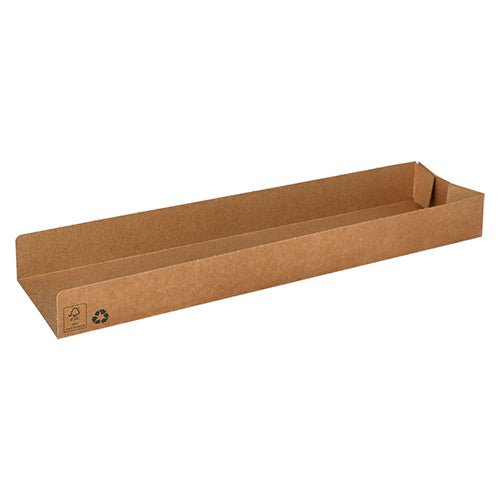 PAPSTAR 80 Snacktrays, Pappe "pure" braun "100% Fair"