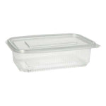 Starpak 50 Verpackungsbecher mit Klappdeckeln, PP transparent rechteckig