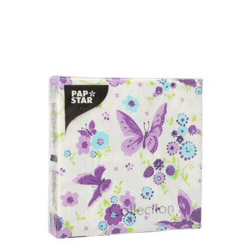 PAPSTAR 20 Servietten, 25 cm x 25 cm 3-lagig 1/4-Falz