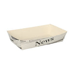 PAPSTAR 50 Pommes-Frites-Trays weiss "Newsprint"