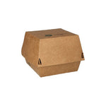 PAPSTAR 80 Burgerboxen, Pappe braun "100% Fair"