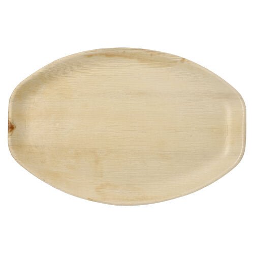 PAPSTAR 6 Tabletts, Palmblatt "pure" oval natur