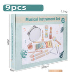 Montessori Holz Instrumenten Set für kleine Klangforscher (6, 8 und 9-teilig)