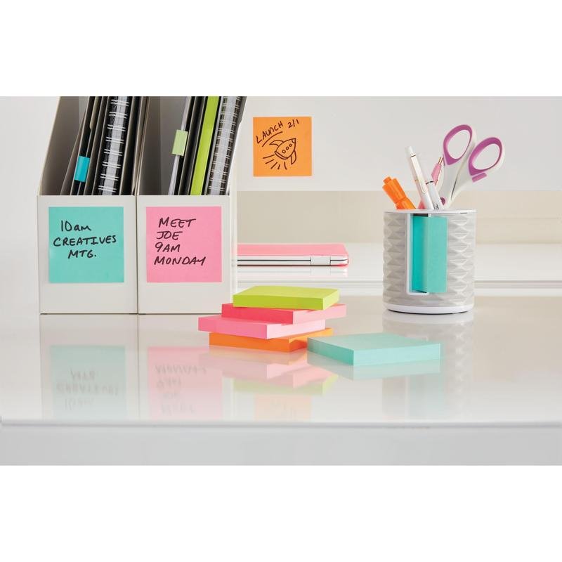 Post-it® Notes Würfel, Ultra-Farben, 76 mm x 76 mm, 450 Blatt/Block, 1 Block/Packung, 100% PEFC, SGSCH-PEFC-COC-110078 | Packung (1 Set)