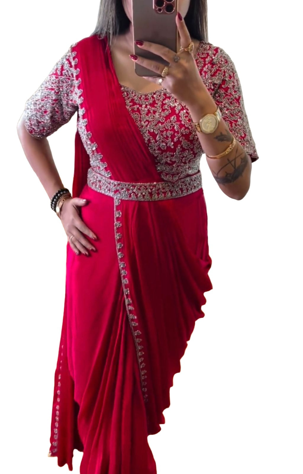 Ready To Wear Saree With Stitched Blouse In Germany