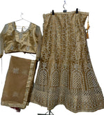 Complete Stitched Embroidered Lehenga Choli In Germany (Brown)/Bridal Lehenga In Munich